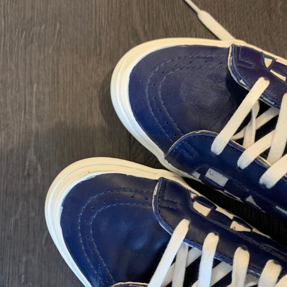 Vans Vault Sk8-Hi LX 50th Anniversary Checkered Leather Woven Men’s Size 9.5 - Picture 11 of 11